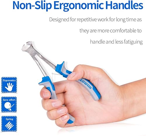 Miniatura 72 de SPEEDWOX Alicates de punta de aguja de largo alcance de 7 pulgadas, alicates de nariz delgados extra largos, mini alicates finos de alambre