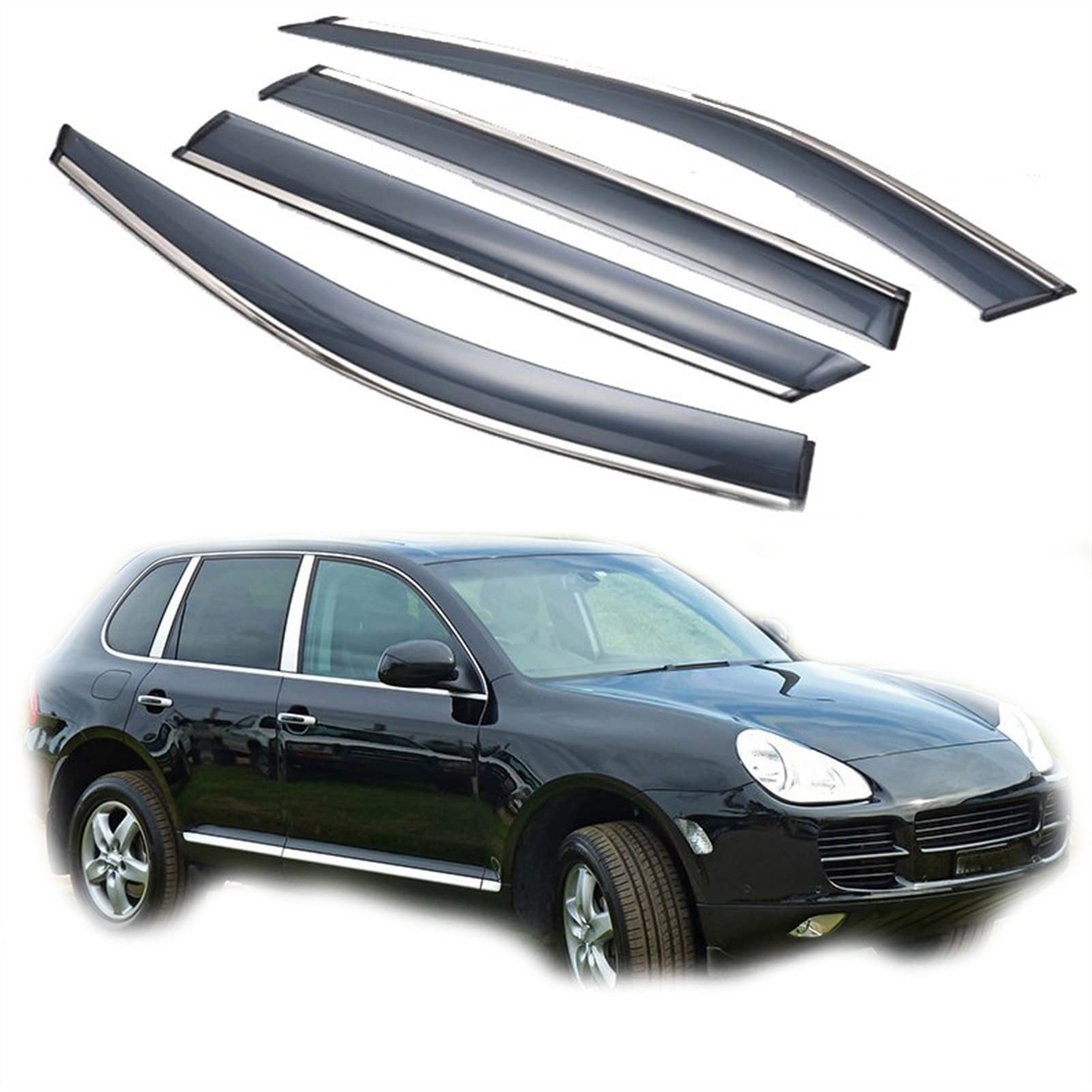 Auvent de voiture et déflecteur de vitre Cayenne 9PA 2002-2011 pare-pluie