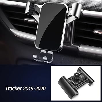 Compatible with Chevrolet Tracker 2019 2020, Car Phone Holder Rotatable Mobile Phone Mount Dashboard Windscreen Vent Cradle Automobile Accessories, B Red