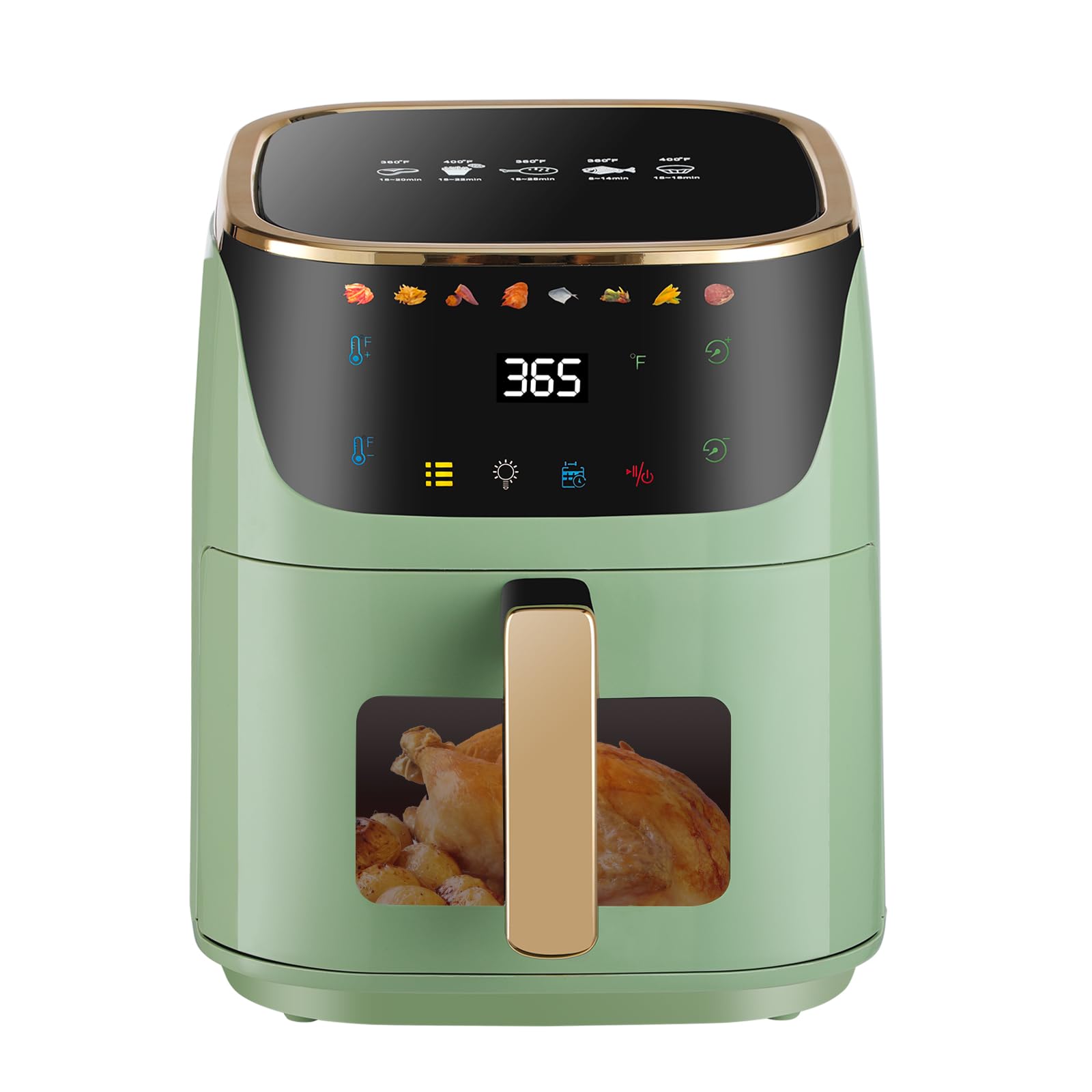 Panana Air Fryer 8QT Large Capacity Air Fryer Oilless Healty Cooker Airfryer Oven with 8 Presets 1500W Air