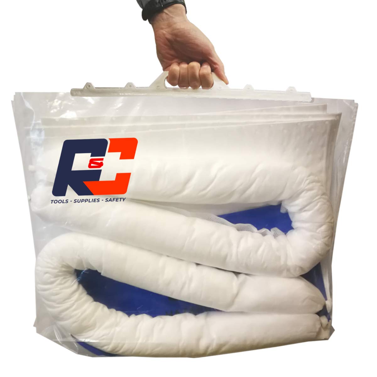 R&C Oil Spill Kit 30L - Absorbent Pads & Socks For Oils And Petrol Based Fuels