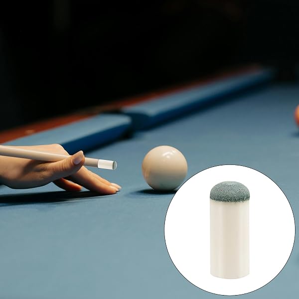 XIHIRCD 20pz Punte per Stecche da Biliardo, Accessori per Tavolo da Biliardo da 12mm Punte del Bastone da Biliardo Punte di Ricambio per Stecche da Biliardo per Snooker e Biliardo - 3