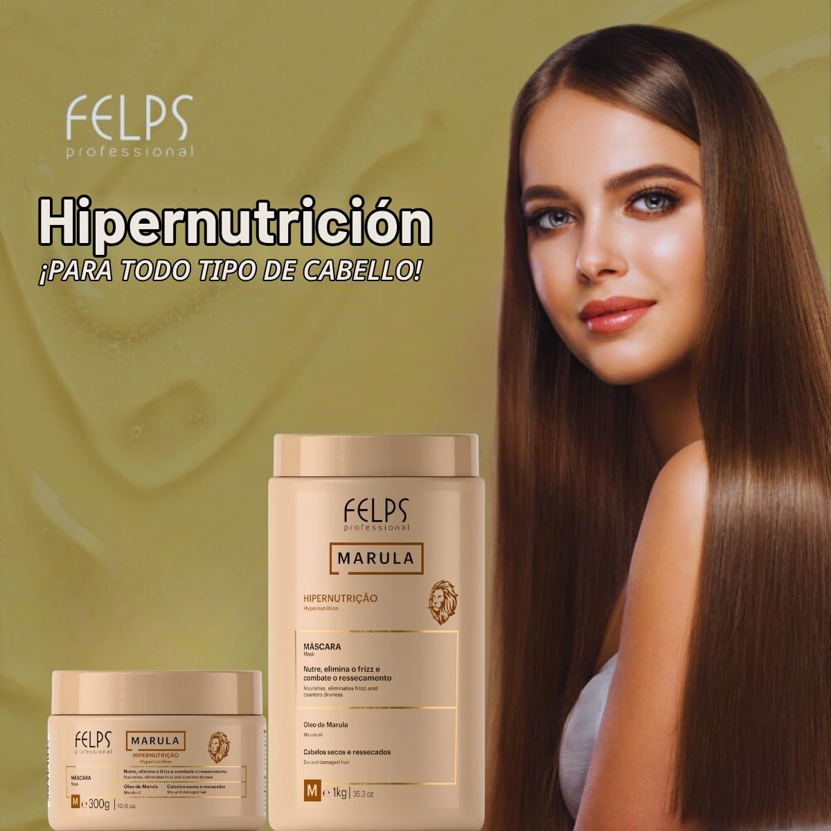 Felps Professional | Marula Hair Mask | Dry And Damaged Hair | 1000 gr