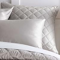 Vista 8 de Pine Cone Hill Funda acolchada de seda marfil sólido, tamaño King, patrón sólido marfil
