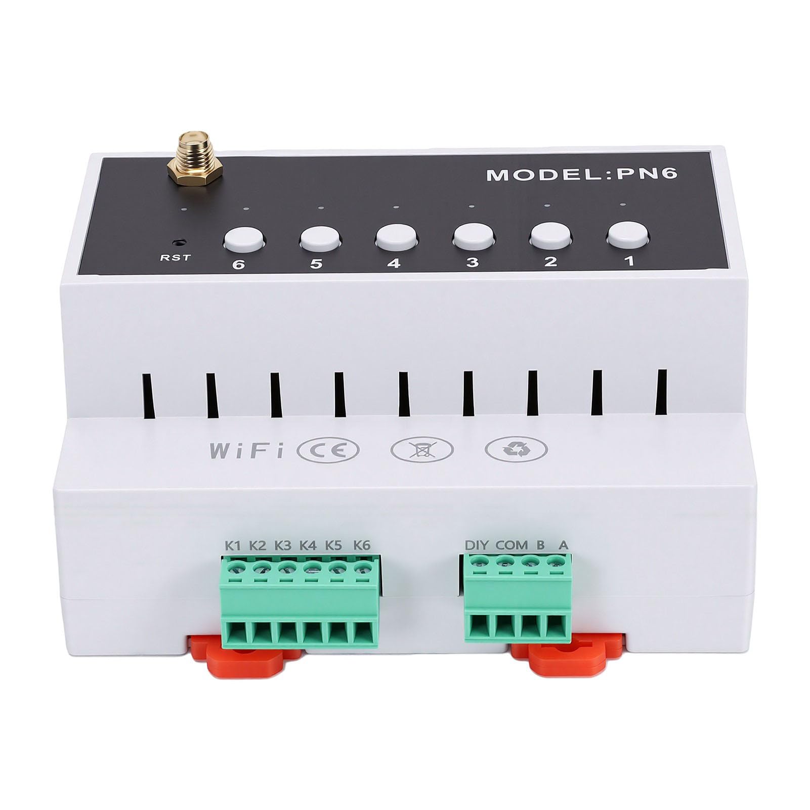 Bewinner Modulo Interruttore relè Intelligente a 6 Canali con Controllo Motore Tuya (WIFI)