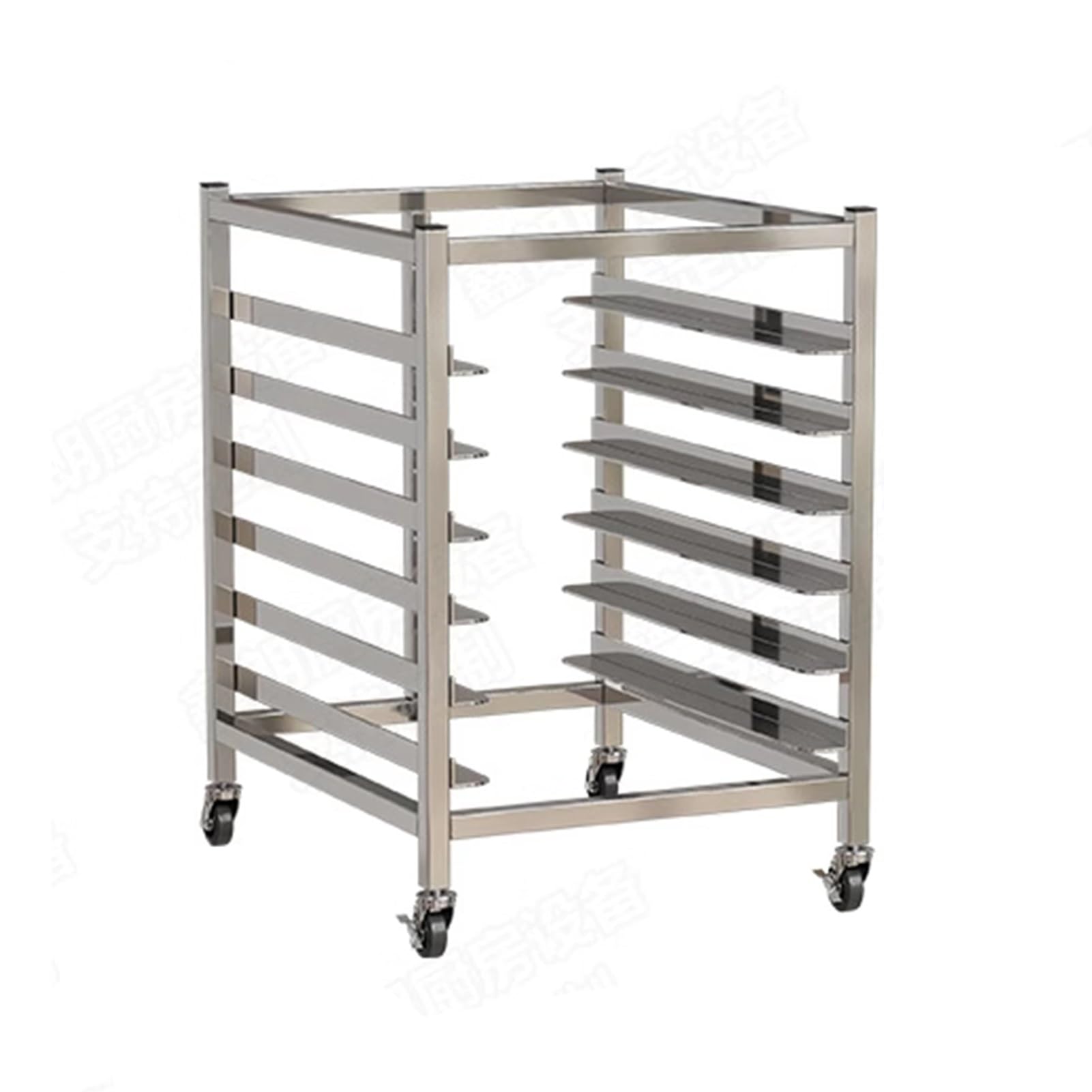 Carrello Porta Teglie In Alluminio For Panini, Carrello Portavivande Commerciale Con Ruote Frenanti, Griglia Di Essiccazione Con Divisori Regolabili(6-Tier)