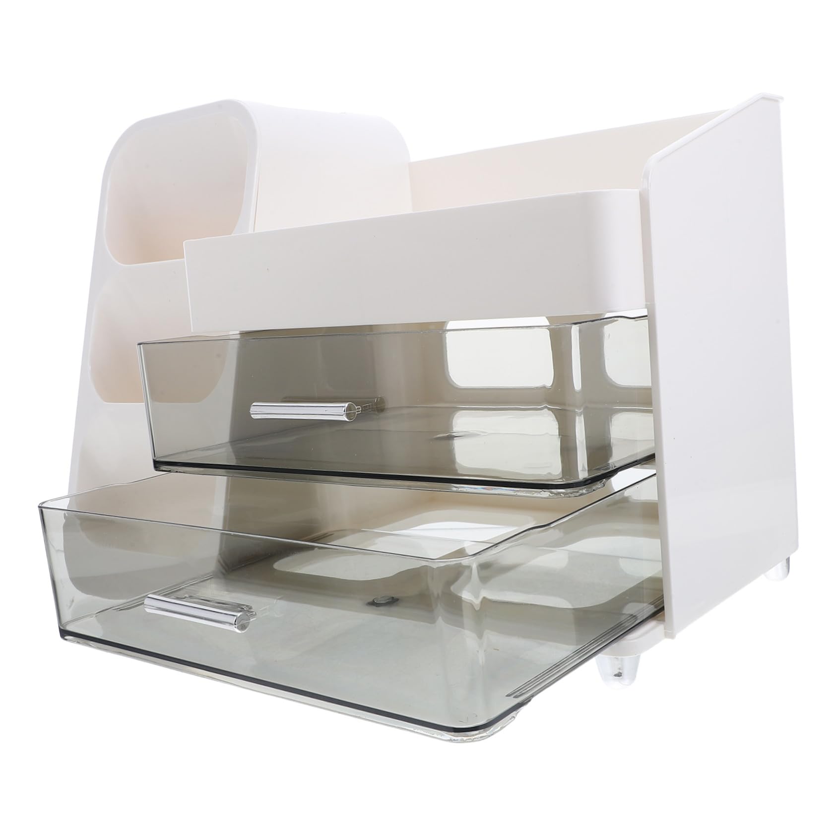 Alipis Organisateur de Maquillage avec Boîte de Rangement Multi-Fonctions pour Cosmétiques Rangement de Bureau pour Soins Peau Bijoux et Accessoires Organisé pour Chambre et Salle de Bain