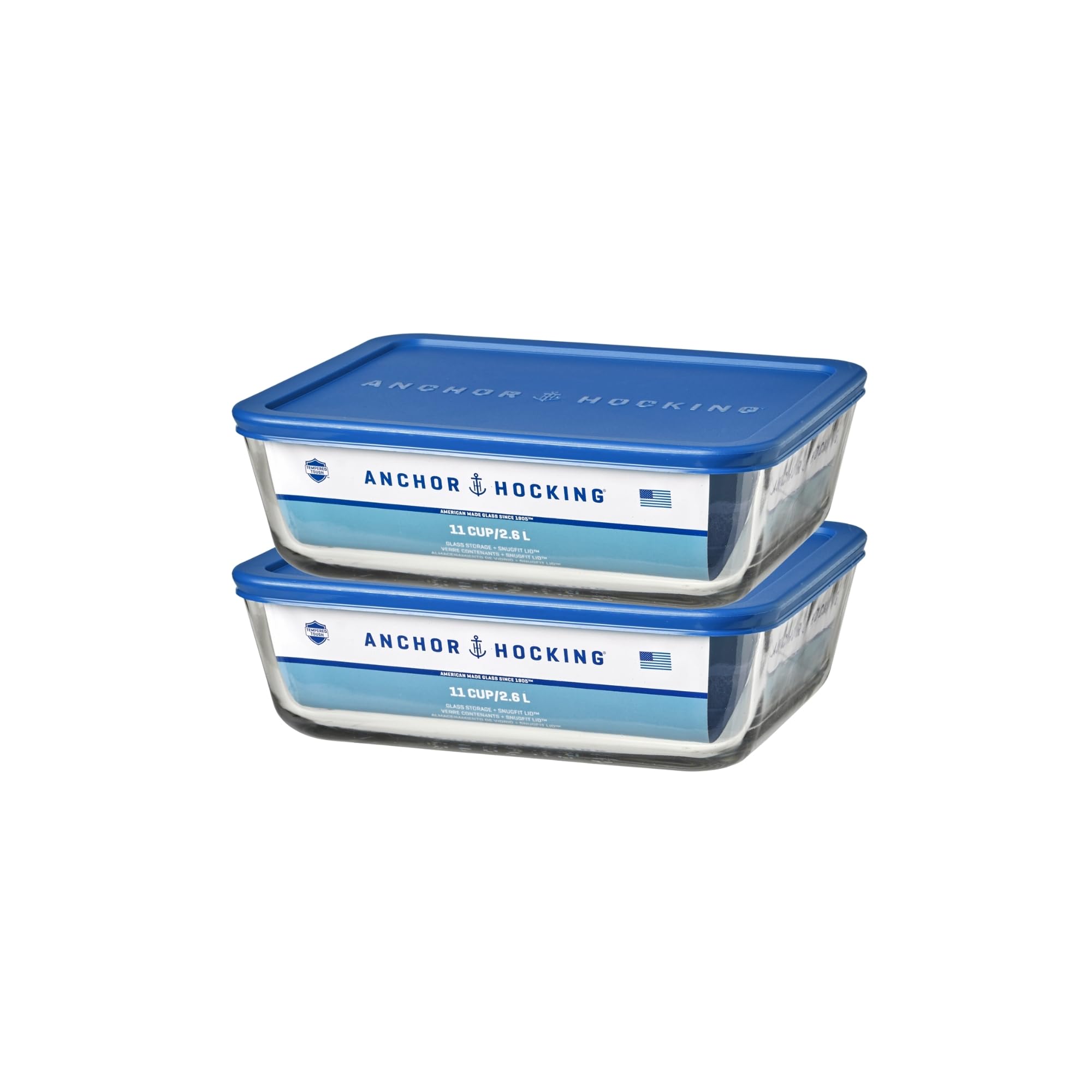 Anchor Hocking Blueberry / 11 cups, 9.88 inches x 3.13 inches / 11.0 cups Container Sets