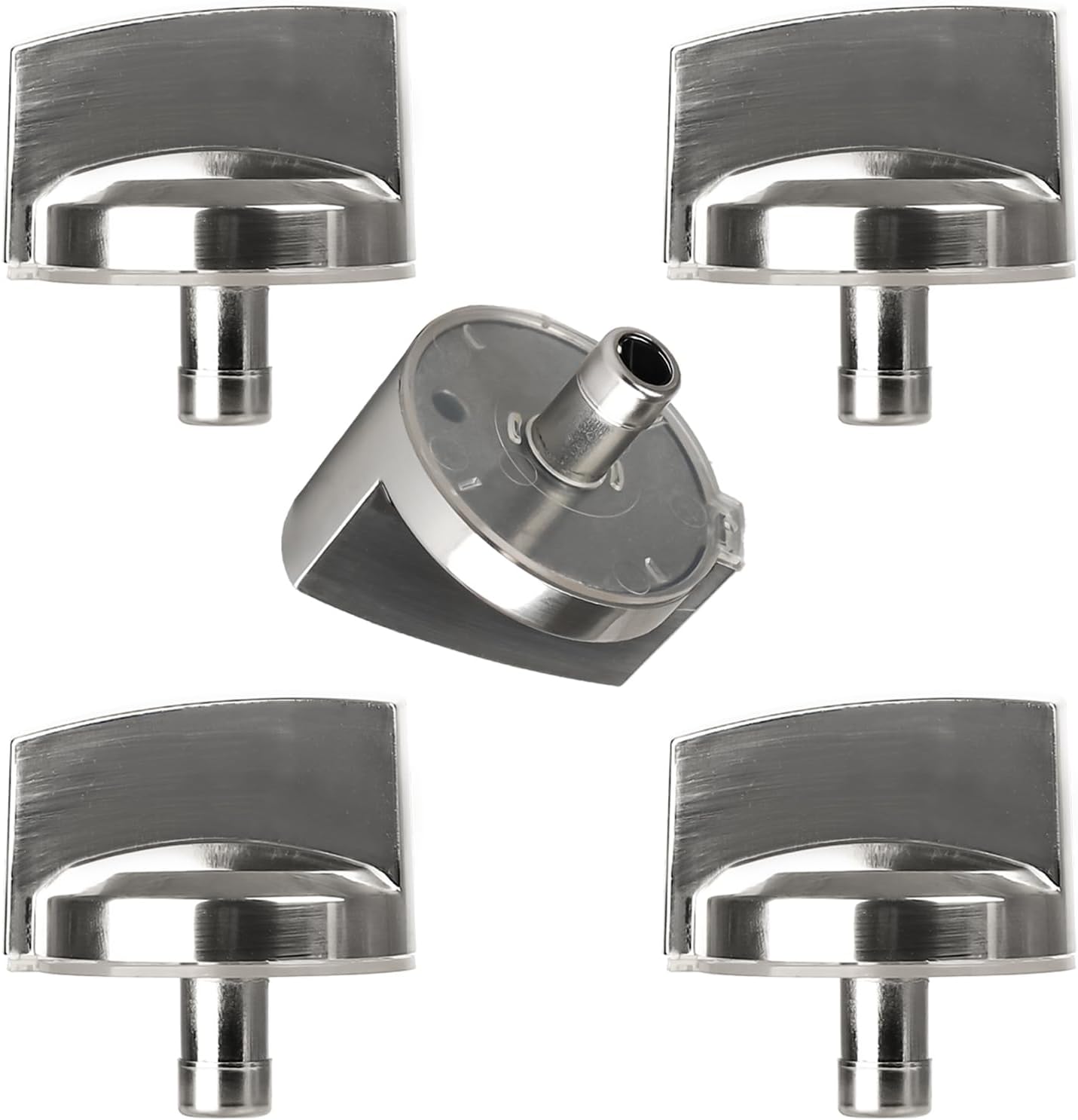 WB03X25796 Gas Cooktop Knob Compatible with ge Profile Stove Knobs, Fits PGP953SET1SS PGP986SET1SS PGP959SET1SS PGP976SET2SS - Replaces AP5986232 PS11721433 4362262 WB03T10326 Burner Range Knob - 5PCS
