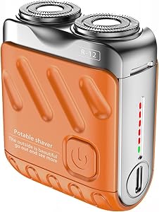 Mini Electric Shaver for Men - Dual-Head Magnetic Razor, USB-C Rechargeable Cordless Shaver, Long Runtime, Waterproof, for Wet & Dry Use