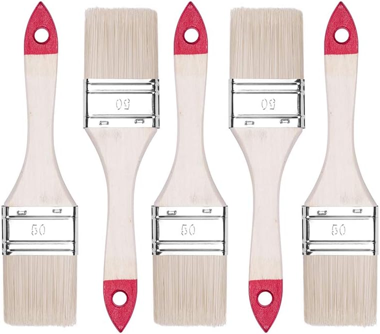 Pinselset 12 Stück – Flachpinsel Aus Nylon Für Öl- & Acrylfarben Mit Holzgriff