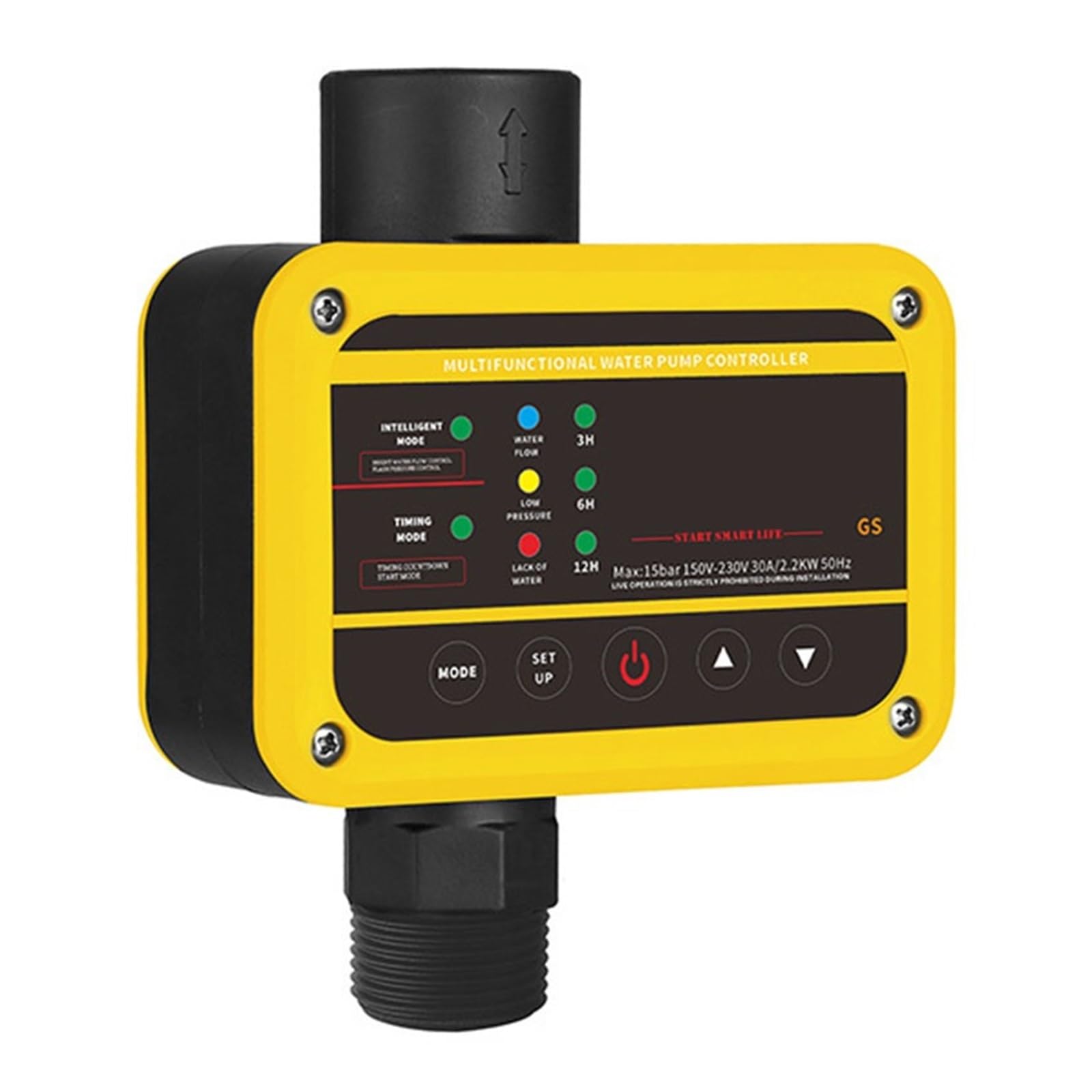 Presostato, Interruptor de presión Tipo Gs bomba agua, 10A 15A 25A Controlador automático(Blauw)