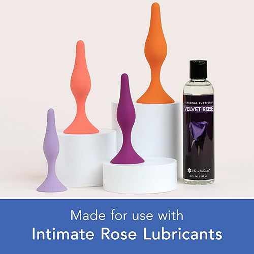 Miniatura 6 de Intimate Rose Paquete de 4 entrenadores rectales - Talla 5-8 y lubricante Velvet Rose - Ahorra un 10 %