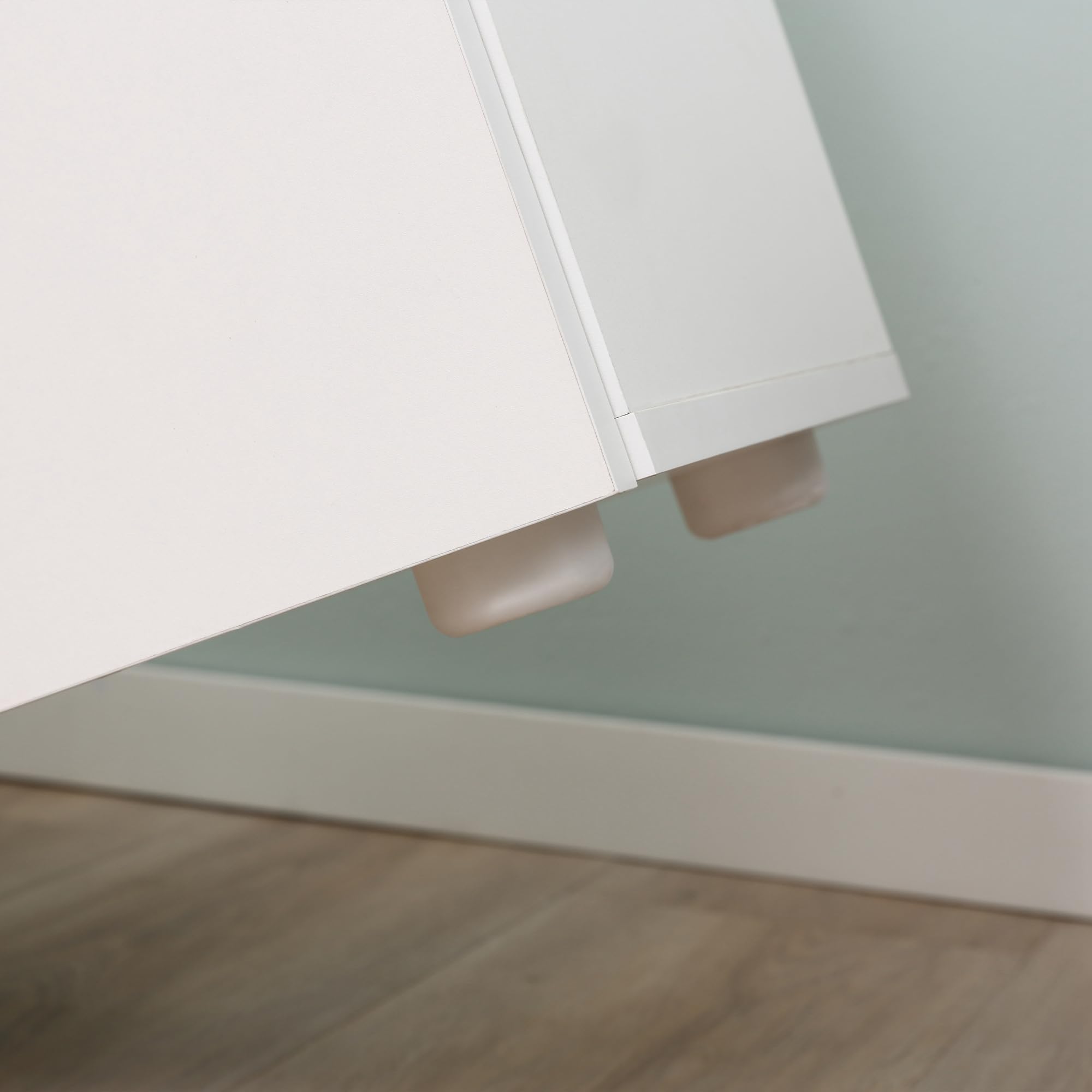 kleankin Armario de Suelo para Baño con 2 Puertas Madera 60x30x85 cm Blanco