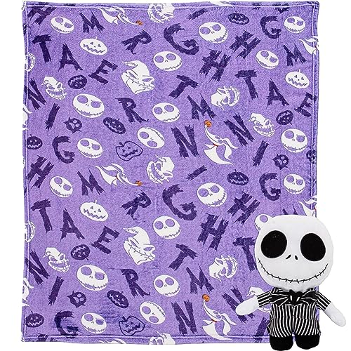 Image of Northwest Character Hugger Pillow & Silk Touch Throw Blanket Set, 40" x 50", Nightmare Before Christmas - Nightmare Friends