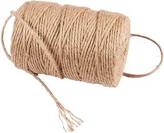 NUSITOU 2pcs Burlap String Jute Thread Gift Tags Jute Twine Packaging Line Crafts Label Craft Jute Rope Rope String Artificial Jute Twine Natural Gift Line Crafts Gift Twine Jute String