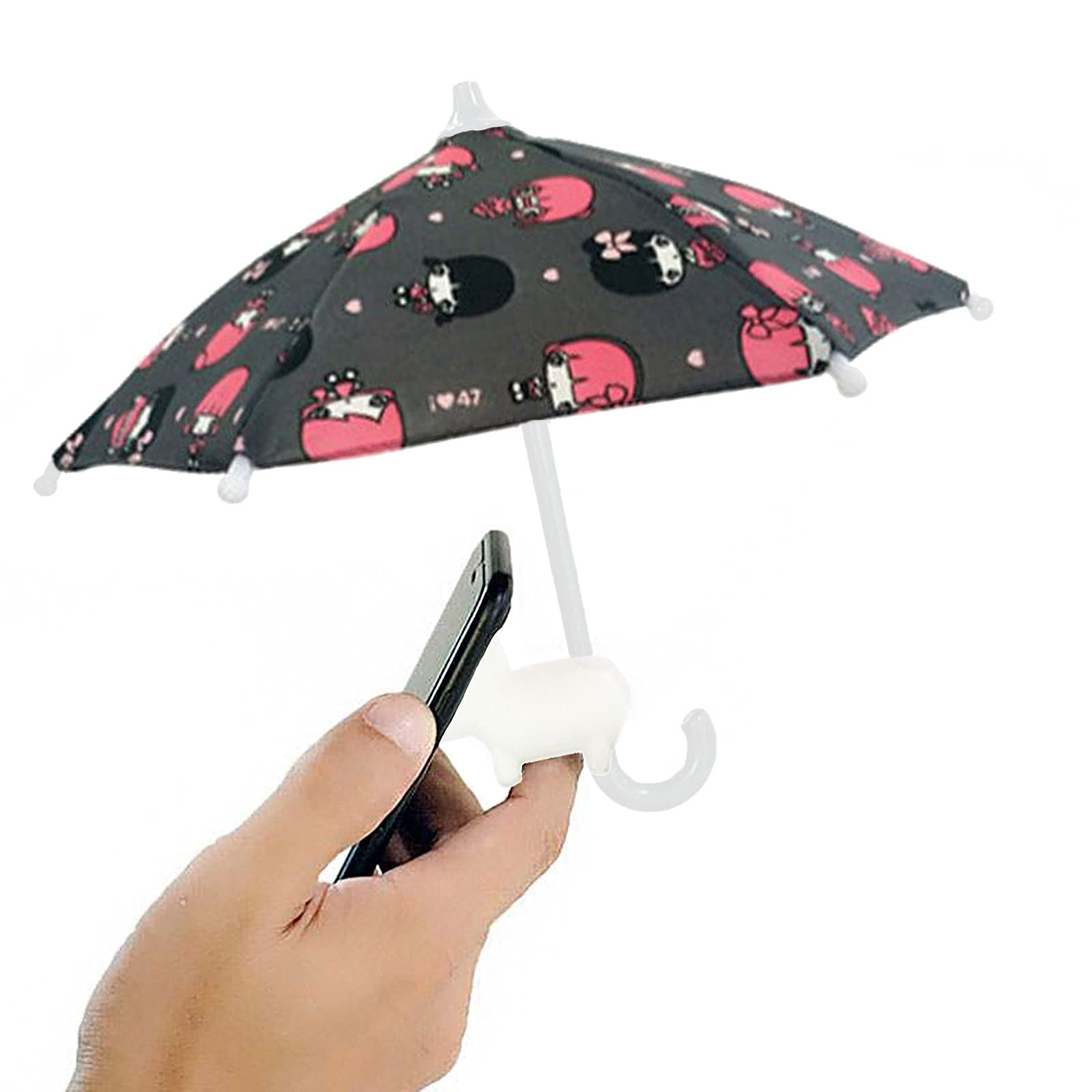 Phone Umbrella Suction Cup Stand - Universal Adjustable Piggy Phone Stand Sun Visor, Sun Shade Cover, Sun Shield with Suction Cup Mount Phone Holder Anti-Refection Block Glare