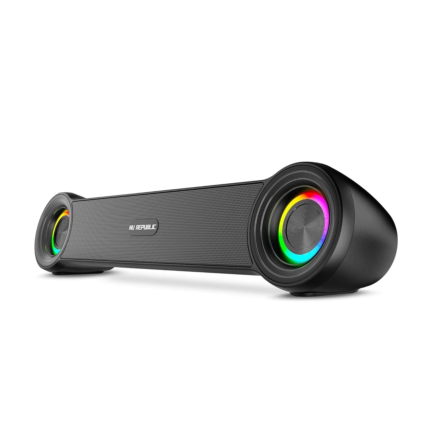 Nu Republic Partybox 180 with 18W Output, Upto 6 Hrs Playtime, 52mm Dynamic Driver, Vibrant RGB Light Bluetooth Soundbar (Black)-image-31
