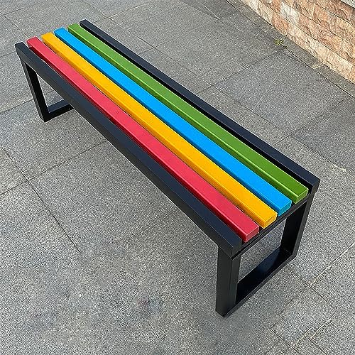 Banc d'extérieur sans dossier 100 cm en métal : l'assise compacte anti-encombrement