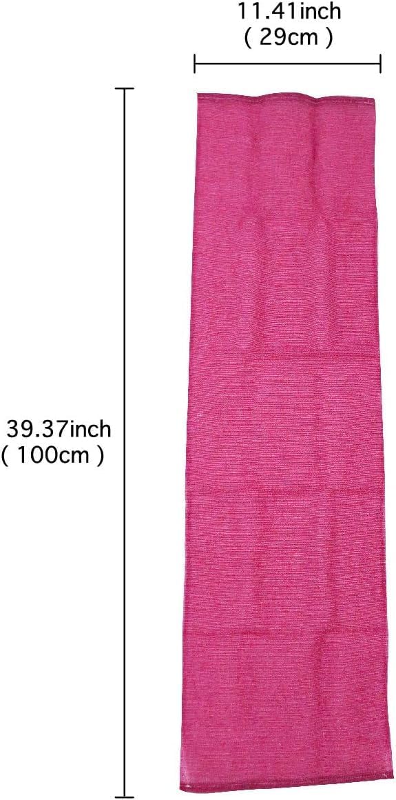 Senka Japanese Body Scrubber Extra Rough Exfoliating Washcloth 39.37IN × 11.41IN Set of 2 (Red & Blue) - Image 2