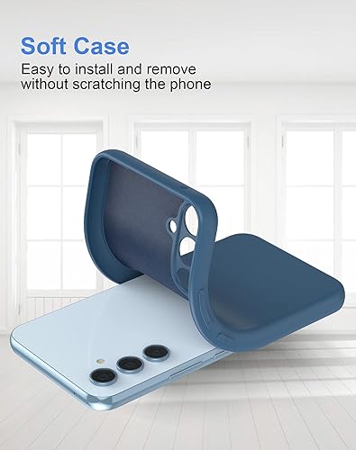 Miniatura 7 de Foluu Funda de silicona para Samsung Galaxy A54 5G, funda de goma de gel líquido con forro de microfibra suave, funda delgada y rígida a prueba de