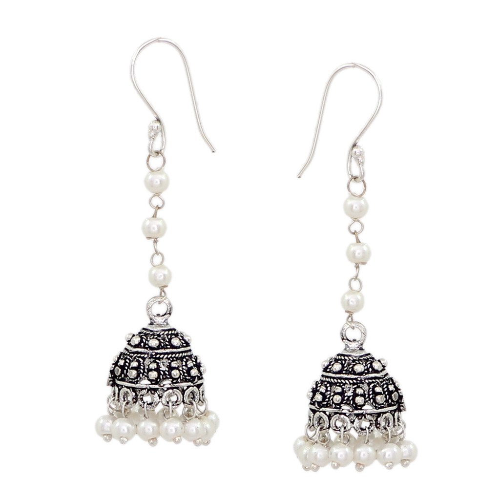 See full amazon price history chart for V L IMPEX Womens Pearl Chain Hanging Oxidized Silver Tone Jhumka V L IMPEX Womens Pearl Chain Hanging Oxidized Silver Tone Jhumka (B01N5WV3WM) Amazon Price History, Amazon Price Tracker