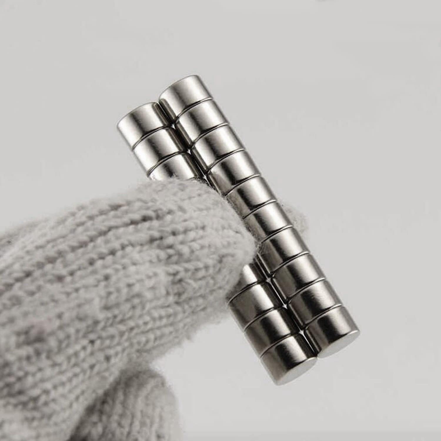Ø8x4 mm Neodimyum Yuvarlak Silindirik Mıknatıs - (10'lu)