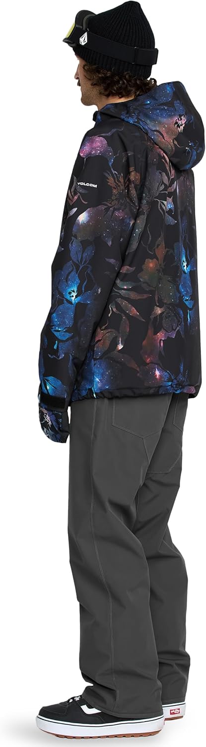 Volcom Men's 2836 Insulated Snowboard Jacket – 20K Waterproof, Recycled 2-Layer, Space Aloha, Large