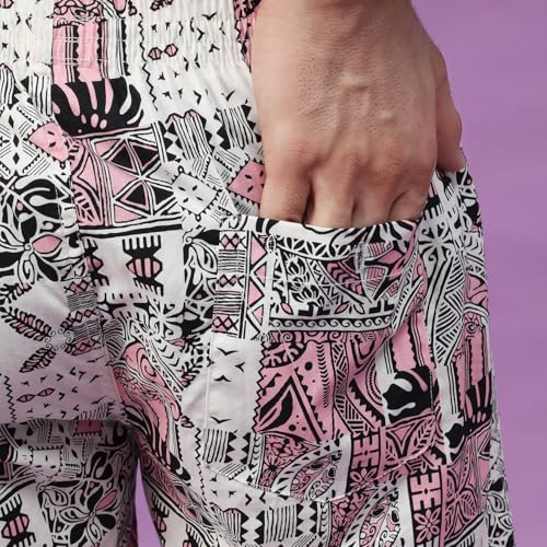 Image of Urban Scottish Ultra-Comfortable Men's Boxer Pants (Pack of 2), 100% Cotton With Stylish Print, Soft & Stretchy Elastic Waist Band, Dynamic Movement & Hardwearing Stitching, Breathable Gentle Snug Fit