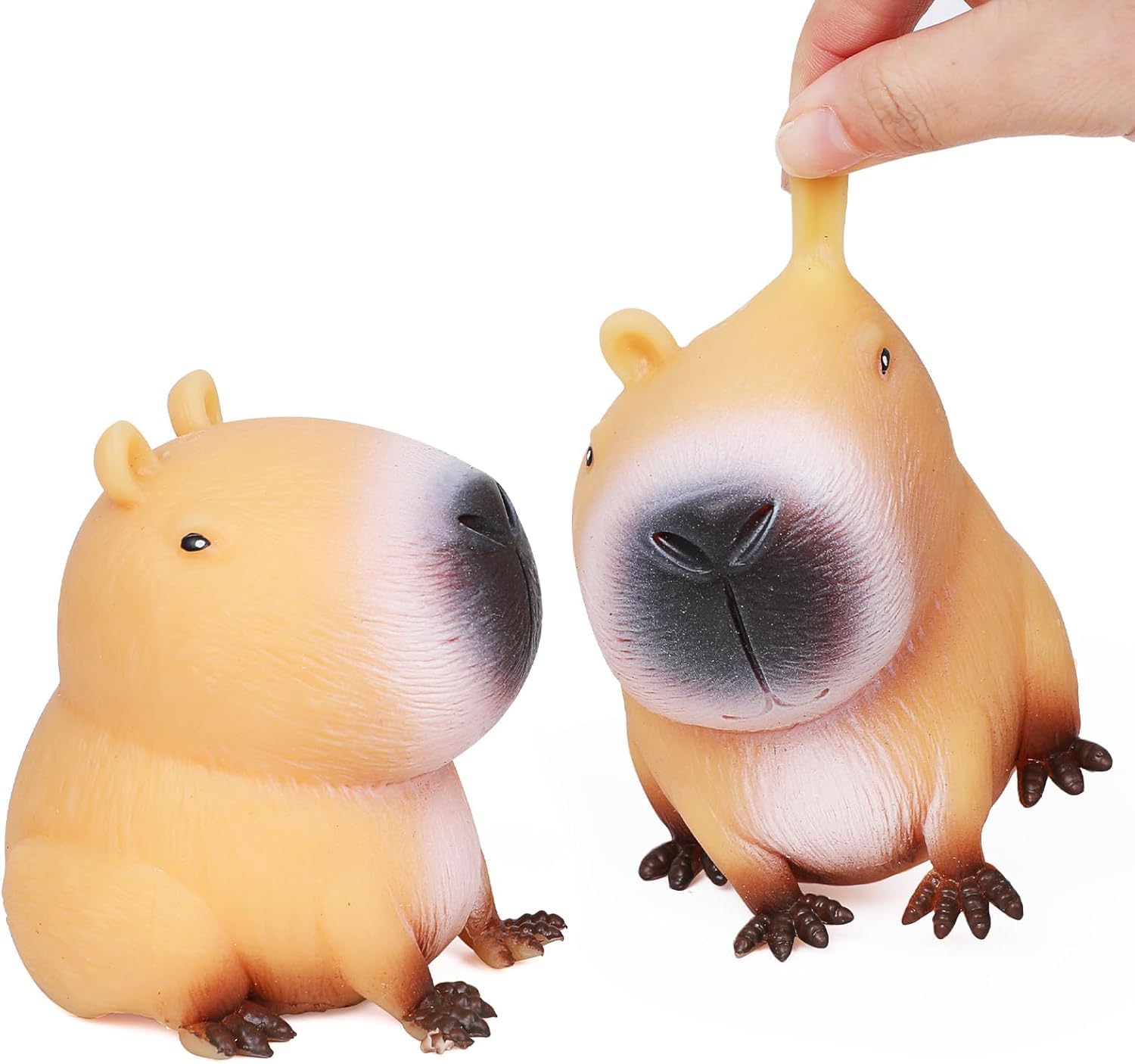 FOPINOA Squishy Squeeze Toys, 2 Pack Fidget Toys Soft Animal Stress Relief Ball for Kids Party Favor