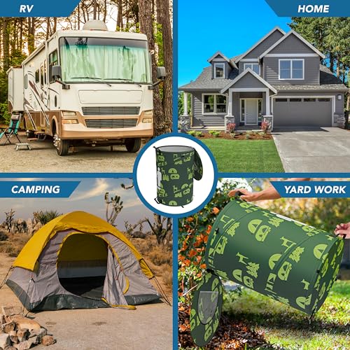 Leisure Coachworks 30 Gallon Collapsible Pop-Up Trash Can for RV's, Camping, Recycling, Yard Waste, Leaf Bag, Children Toy Bin (Trash Can) by Leisure Coachworks - Image 6
