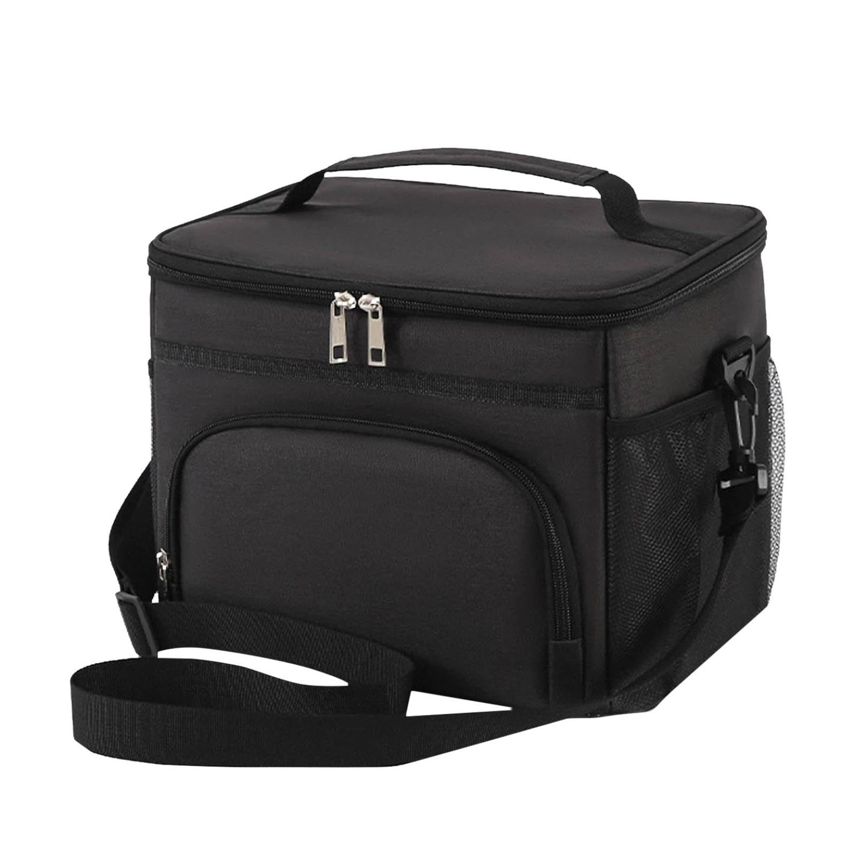 Insulated Lunch Bag for Men Leakproof Reusable Large Capacity Bento Lunch Box with Adjustable Shoulder Strap Portable Durable