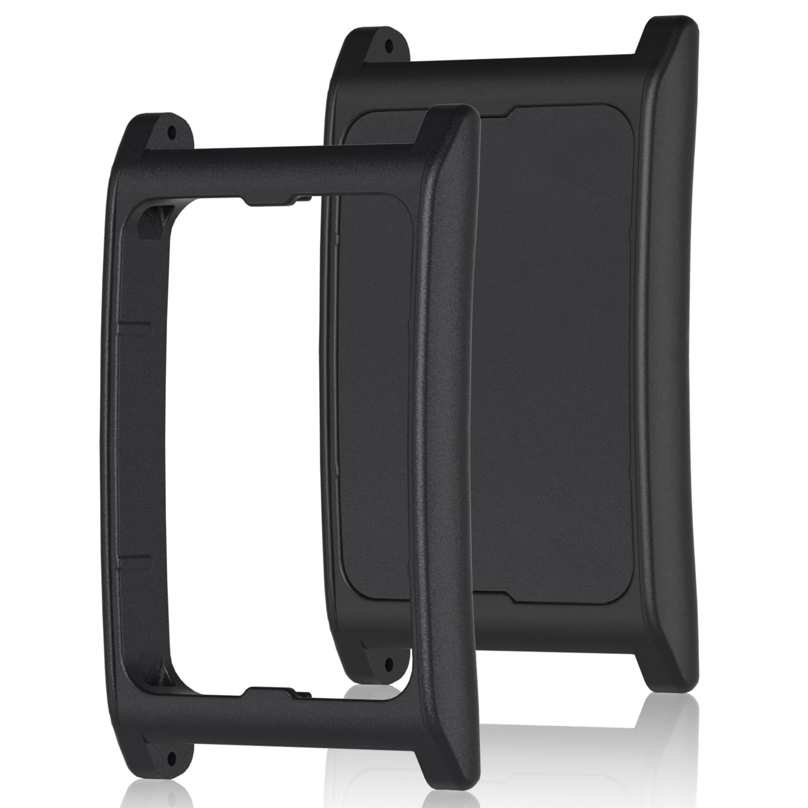 2 cornici di ricambio compatibili con Amazfit Helio Strap Fitness Tracker, design innovativo per una maggiore flessibilità, custodia di ricambio per Helio Strap Donna Uomo Nero