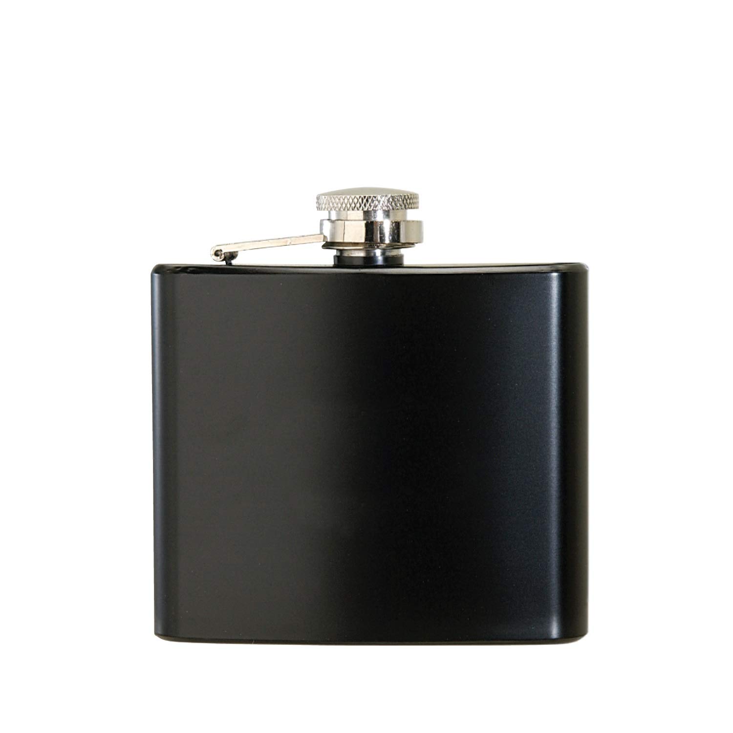 Thirsty Rhino Minum Stainless Steel Hip Flask, 5 oz, Matte Black (Set of 6)