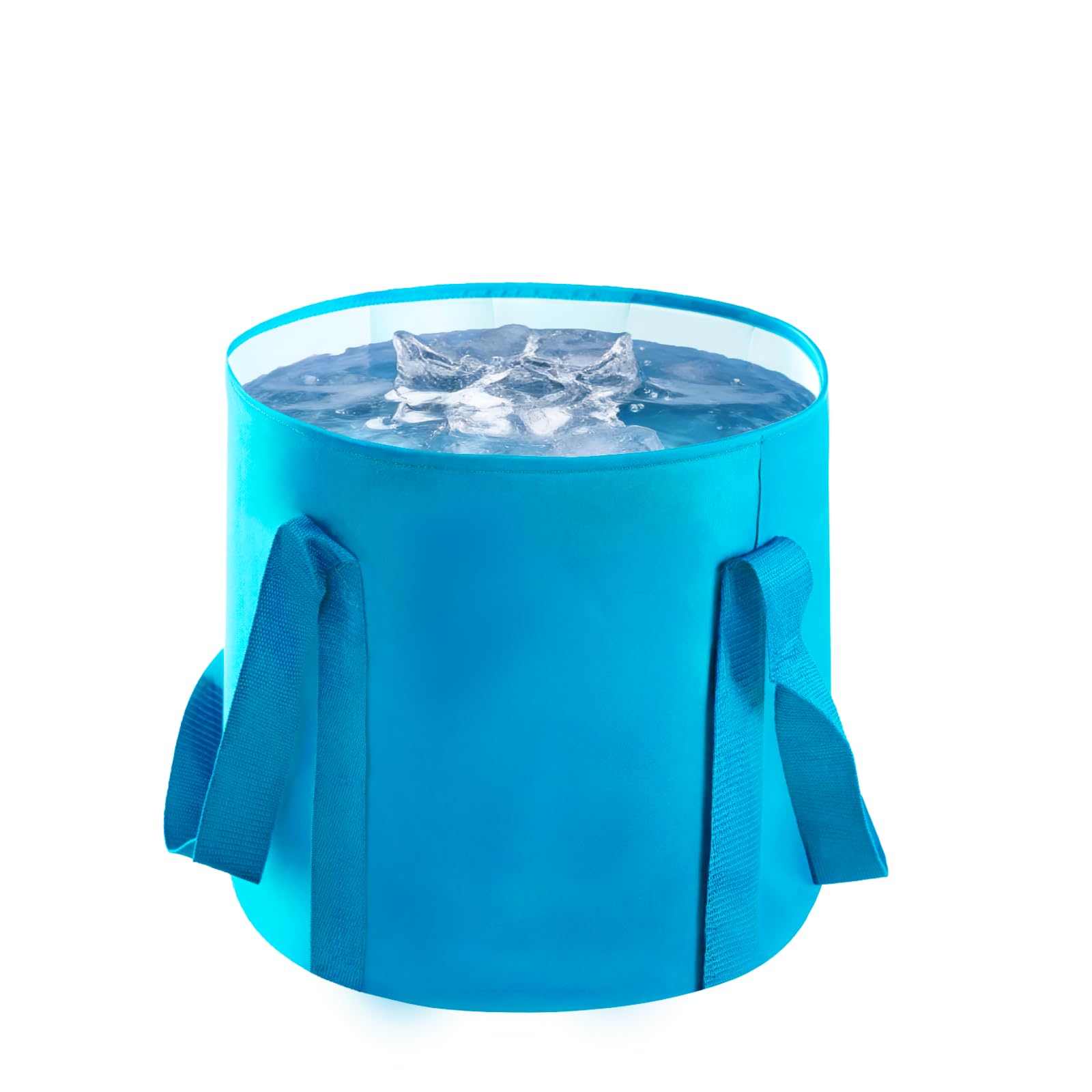 Higoya Handy Folding Bucket Plumbing, Portable Collapsible Buckets, Outdoor Foldable Bucket for Camping, Traveling, Fishing, Hiking, Gardening, Car Washing (20L Blue)