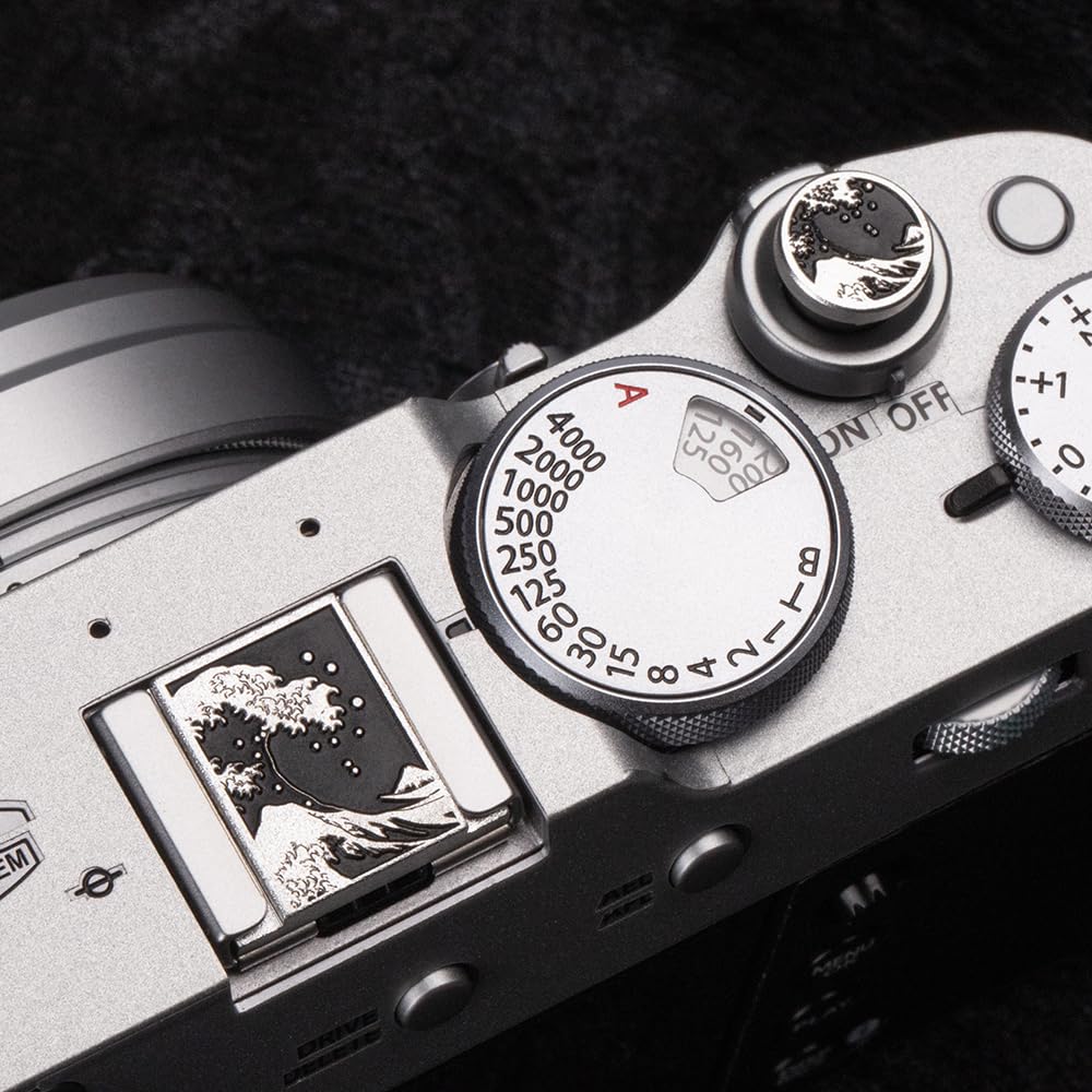 DBZZ Camera hot Shoe Cover and Shutter Buttons Soft Shutter Release Button - Compatible with Fuji xt5 xt50 xt30 xt200 xt100 xpro2 xpro3 (fsh Set)