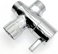 JZK 3 Utas Zuhanyfej Elosztó Szelep 1/2" Réz Zuhanyadapter Vízcsap Osztó 8