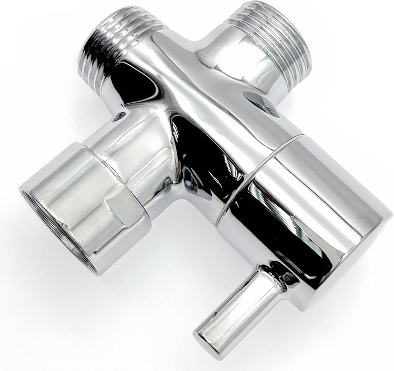 JZK 3 Utas Zuhanyfej Elosztó Szelep 1/2" Réz Zuhanyadapter Vízcsap Osztó