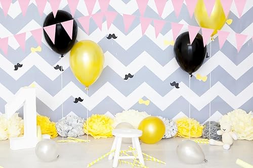 Miniatura 5 de Banderines para decoraciones de fiesta (rosa)