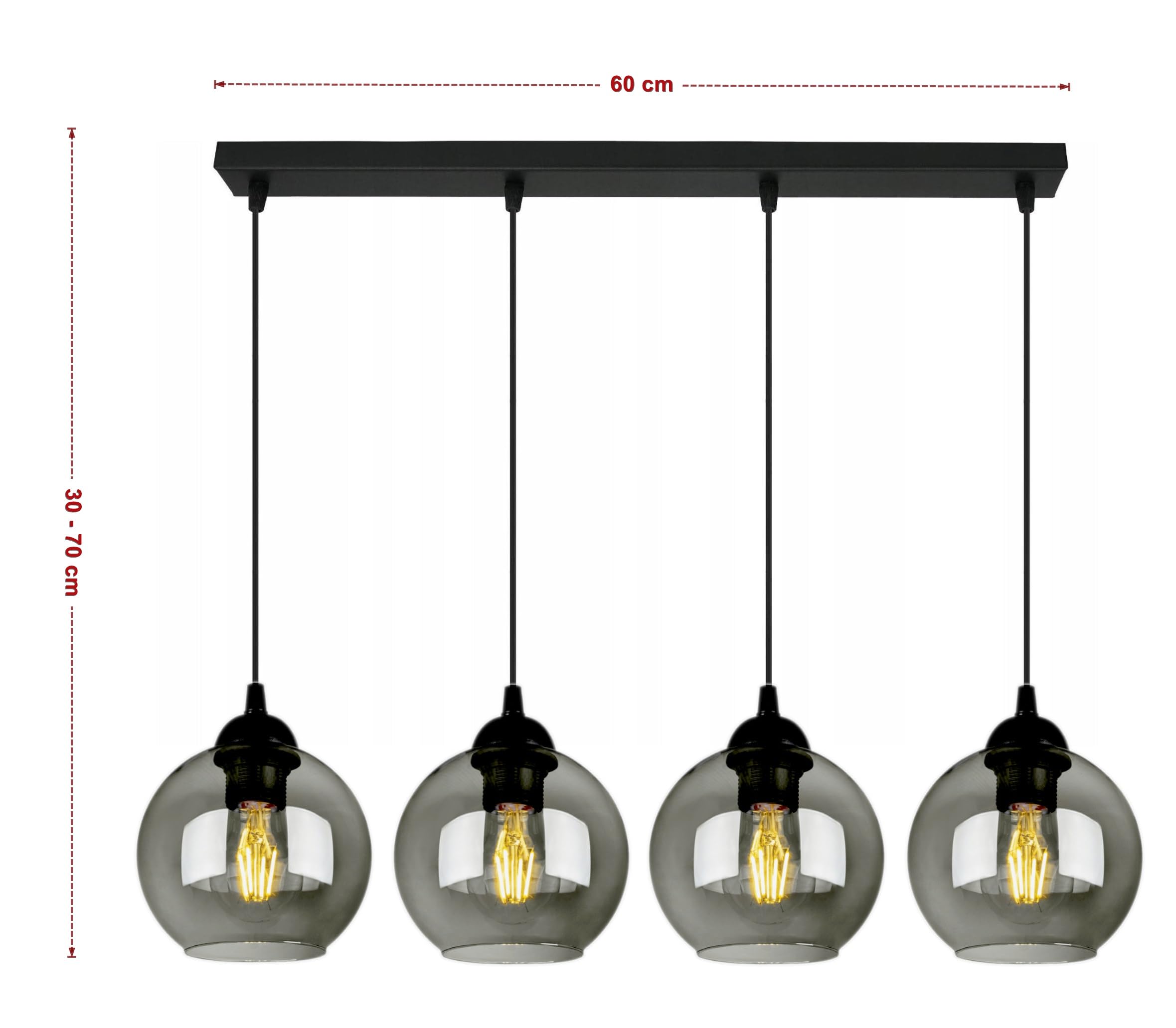 Lampada da soffitto, lampada a sospensione, lampada a sospensione, lampada da parete, lampada da tavolo, lampada a sfera, nera, grigia, bianca della serie 830N100 diverse versioni (BZ4)