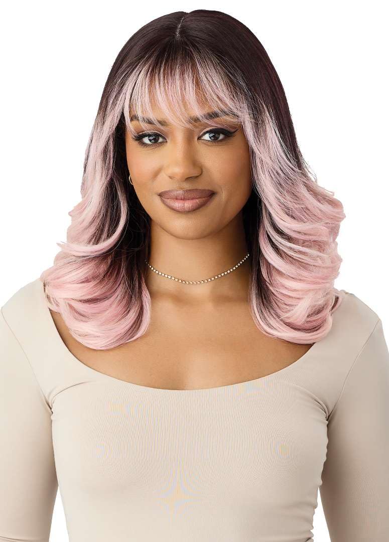 Outre Lace Front Wig - Damali (CHERRY COFFEE)