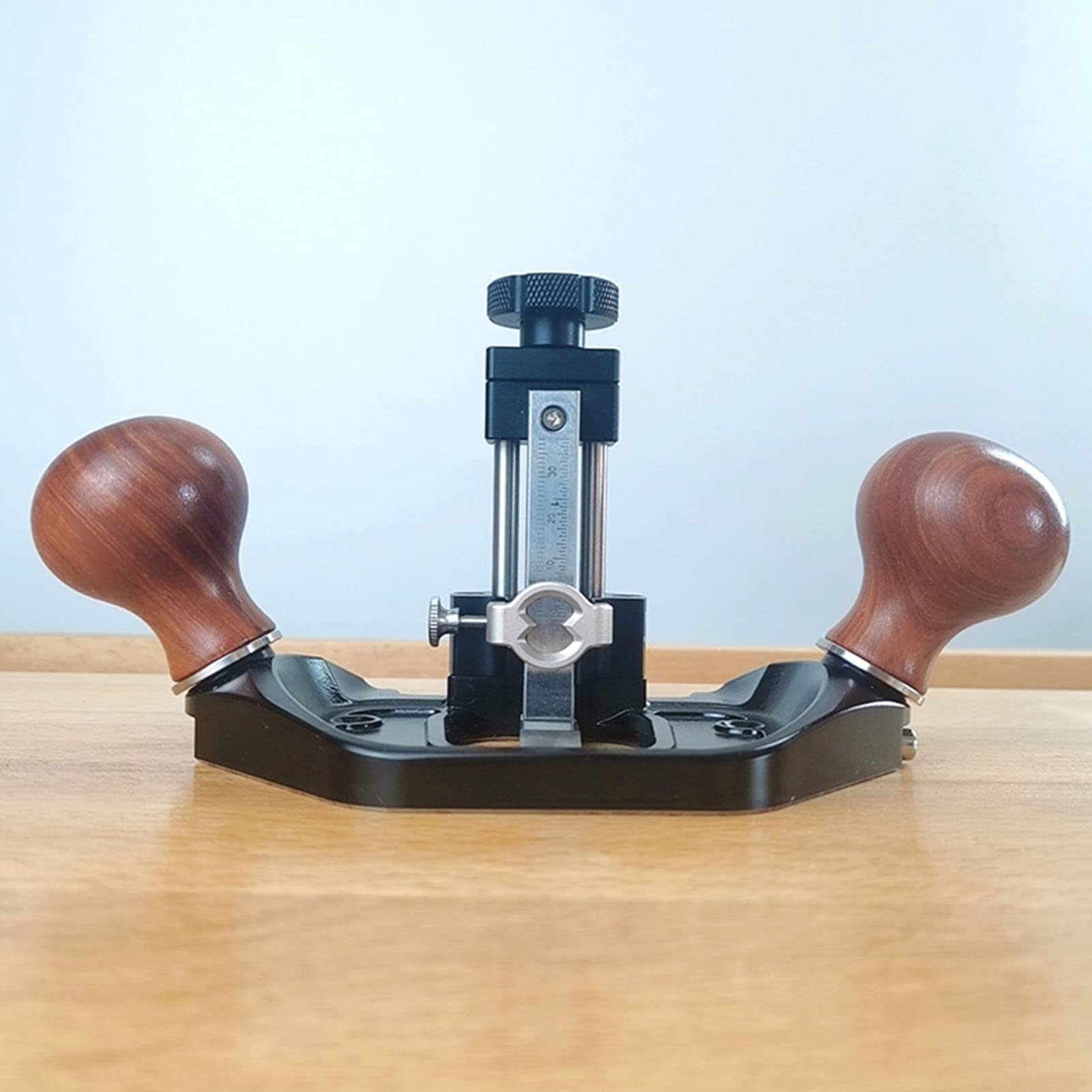Router Plane Regulowana Uniwersalna Ręczna Strugarka Stołowa z Kluczem Sześciokątnym, Precyzyjnym Przycinaniem Drewniany Uchwyt ze Stopu Aluminium do Precyzyjnej Obróbki Drewna, Produkcji Rękodzieła,