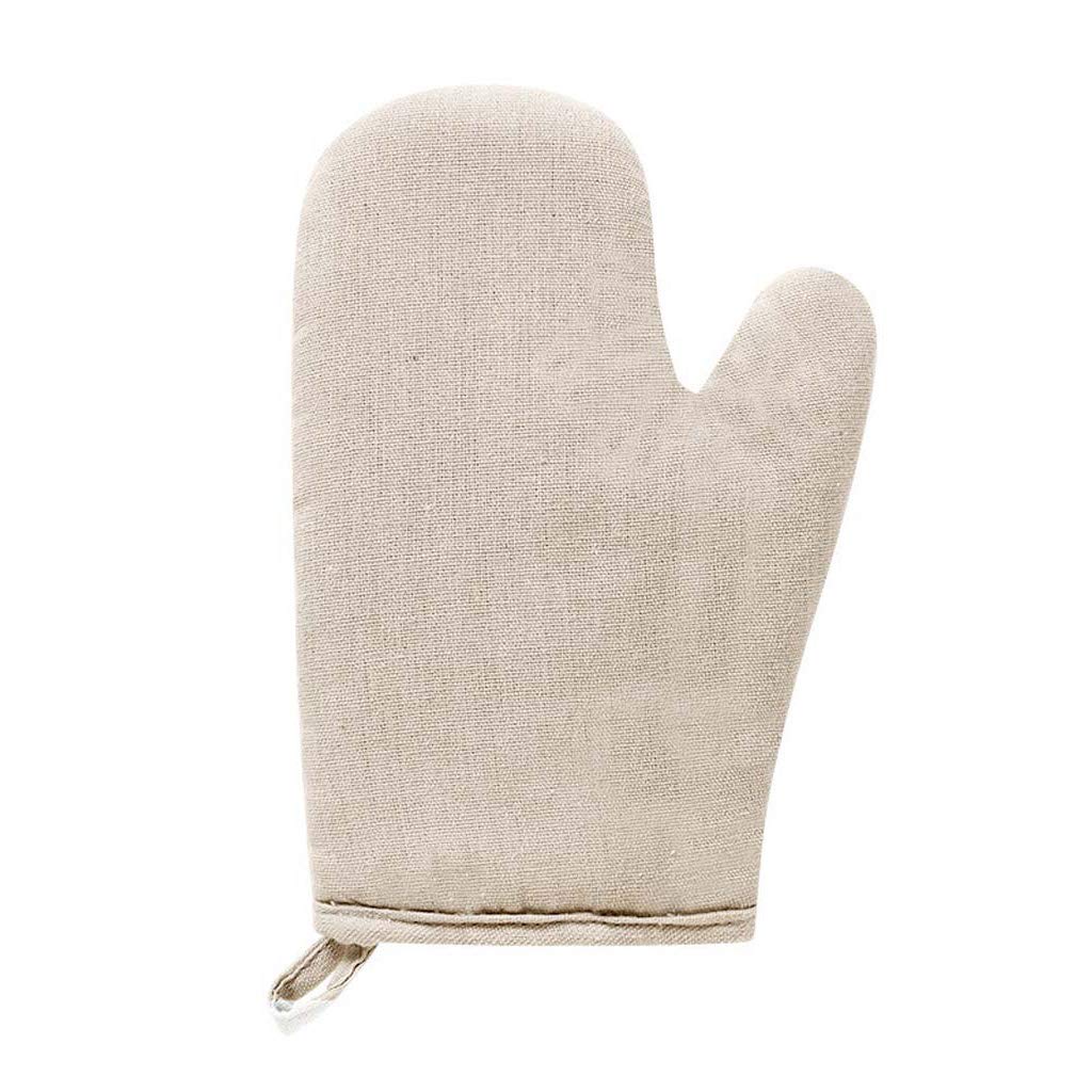 ER-NMBGH Baking Glove,Cooking Glove,Baking Protector,Thick Cotton and Linen Glove Heat Resistant Glove Cotton Linen Baking BBQ Cooking Mitts Microwave for Kitchen