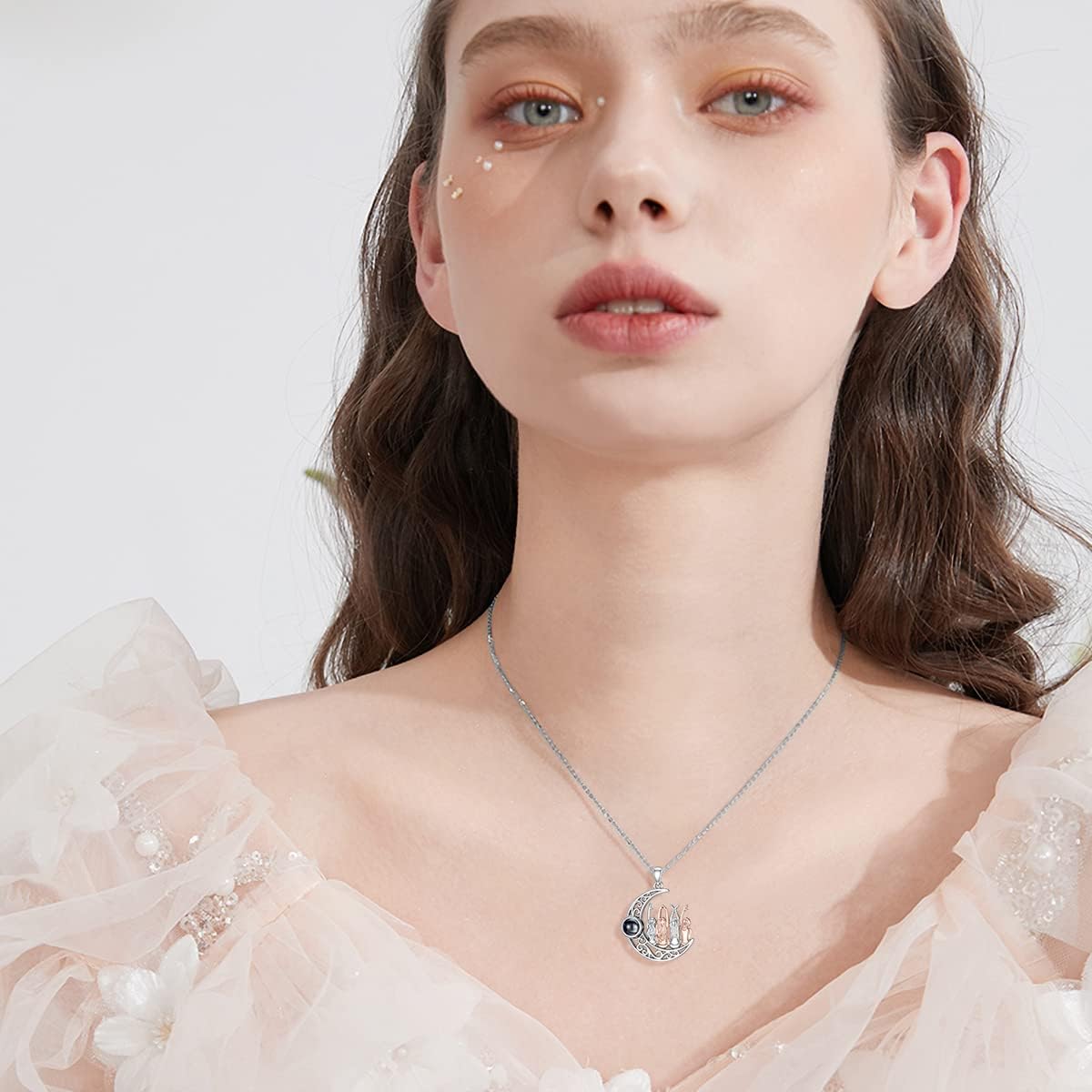 POPKIMI Sisters Birthday Gifts from Sister 925 Sterling Silver Sister Pendant Necklace Four Sisters Gifts - Image 3