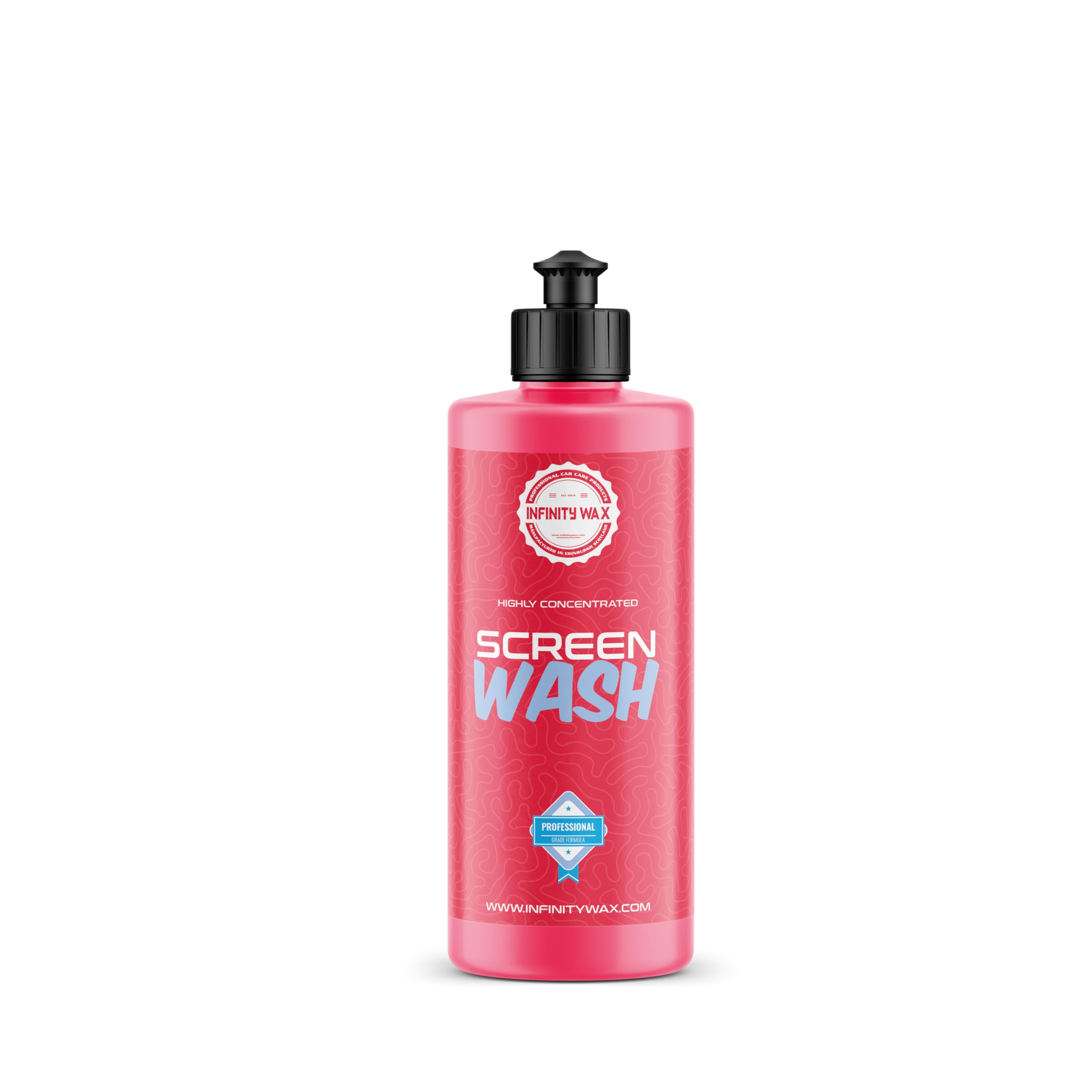 Infinity Wax 2-in-1 Screen Wash & De-Icer Concentrate 500ml All-Season Washer Fluid Additive, Works to -15°C – Safe for Wax & Ceramic Coatings, Bug, Grime & Ice Remover