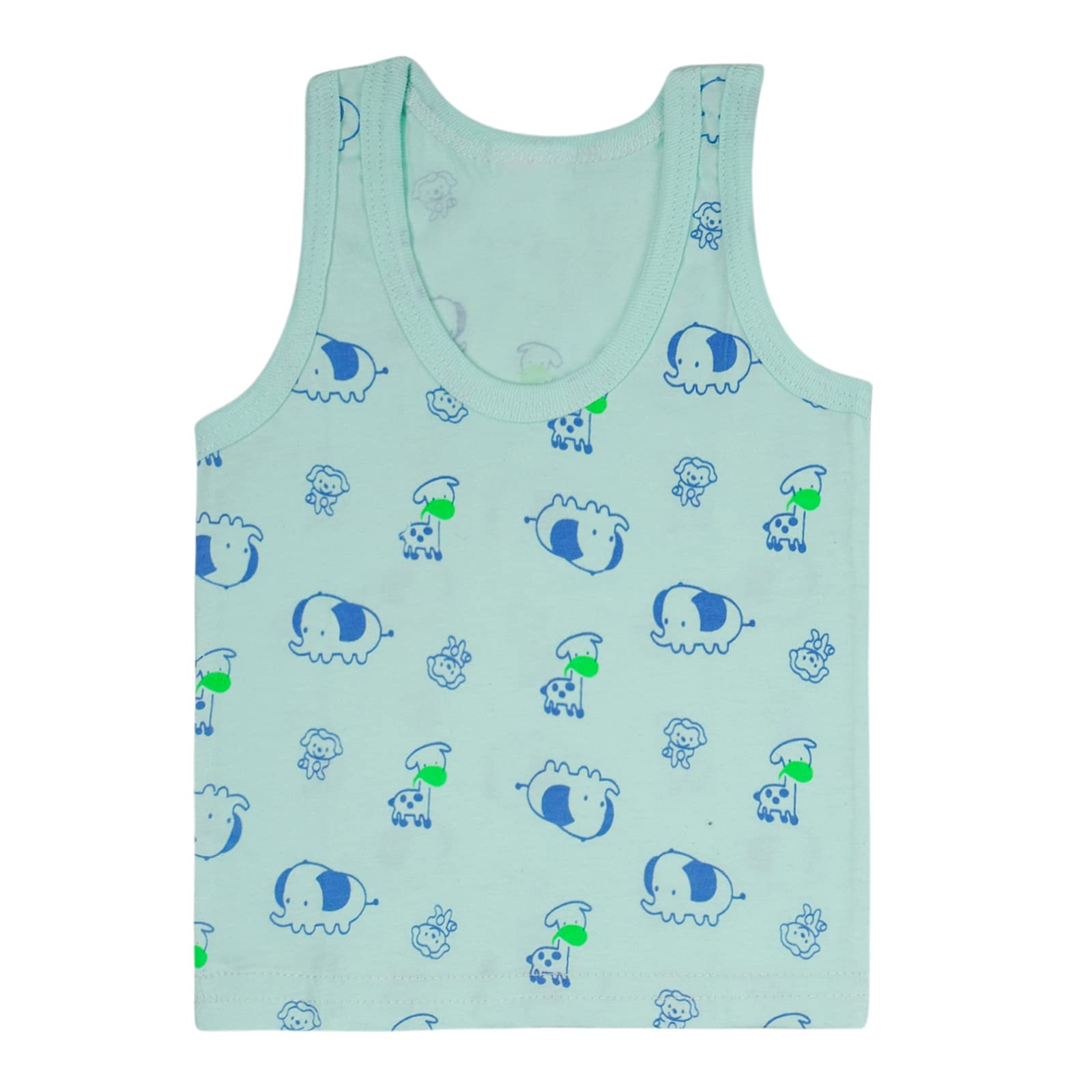 heartbury Cute and Colorful 100% Organic Cotton Vest for Baby Boys and Baby Girls Innerwear/Vests/Camisole (Pack of 5) (12-18 Months) Multicolour 1