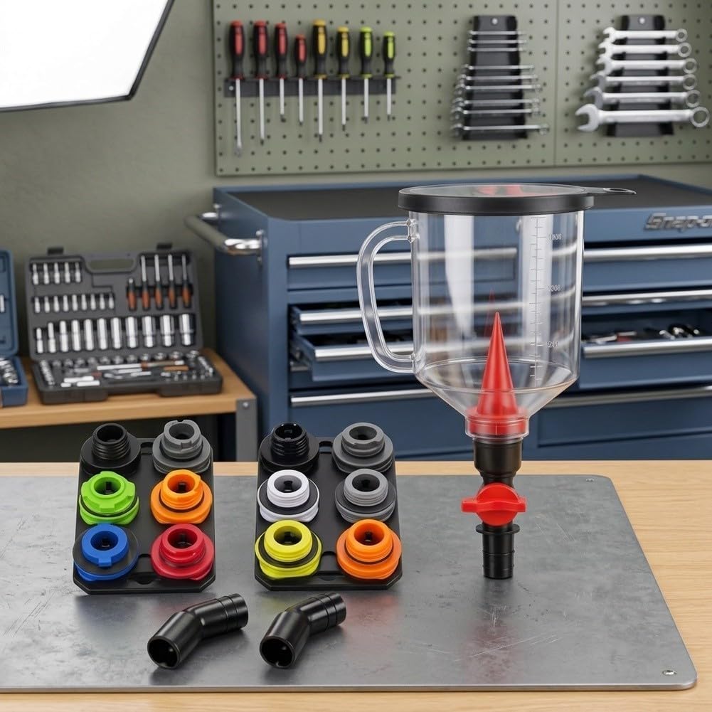 Set Imbuti PE per Liquidi 18 per pz Magnetici Set Imbuti PE per(Black Cap White Box)