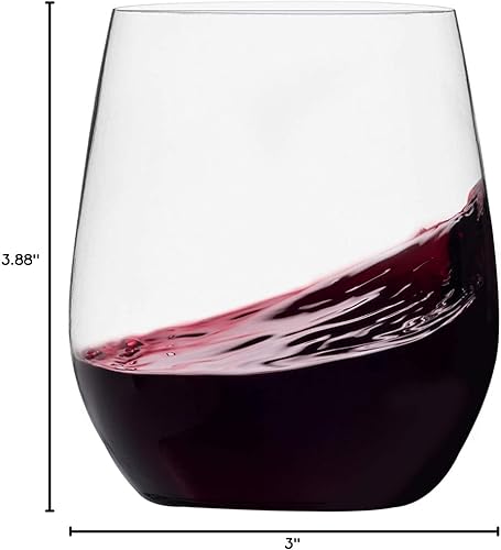 Miniatura 8 de Paquete de 48 copas de vino de plástico sin tallo desechables de 12 onzas tazas de vino de plástico transparente inastillables reciclables y sin BPA