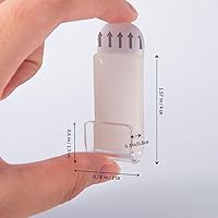 Vista 2 de Antilope Soporte de pared para discos de vinilo, sin taladrar, 12 juegos autoadhesivos de acrílico acrílico transparente, estante para Gatefold