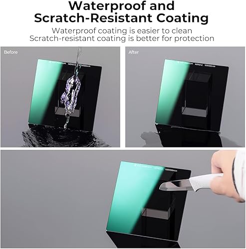 Miniatura 10 de K&F Concept 3.937 x 3.937 in ND8 (3-Stop) Filtro Cuadrado Ultra Delgado HD 28 Recubrimientos Multicapa Densidad Neutra Importación AGC Vidrio Óptico